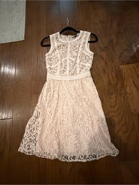 Gianni Bini Light Pink Lace Dress